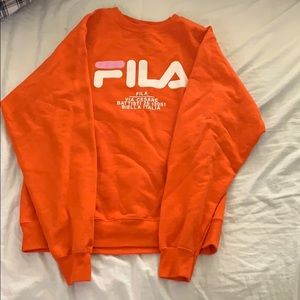 FILA ORANGE CREWNECK
